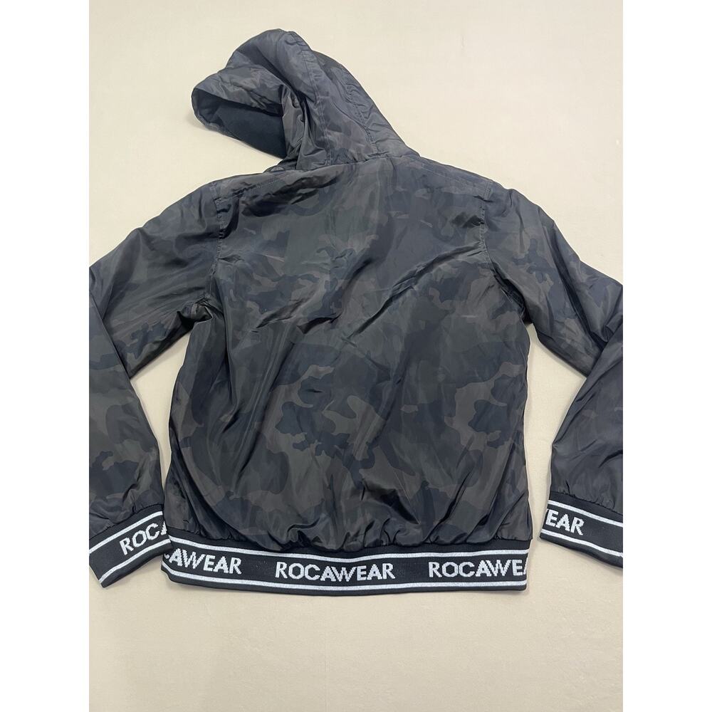 Rocawear Womens Hooded Camouflage Print Fleece Lined  Full Zip Jacket Size Large - Picture 7 of 7